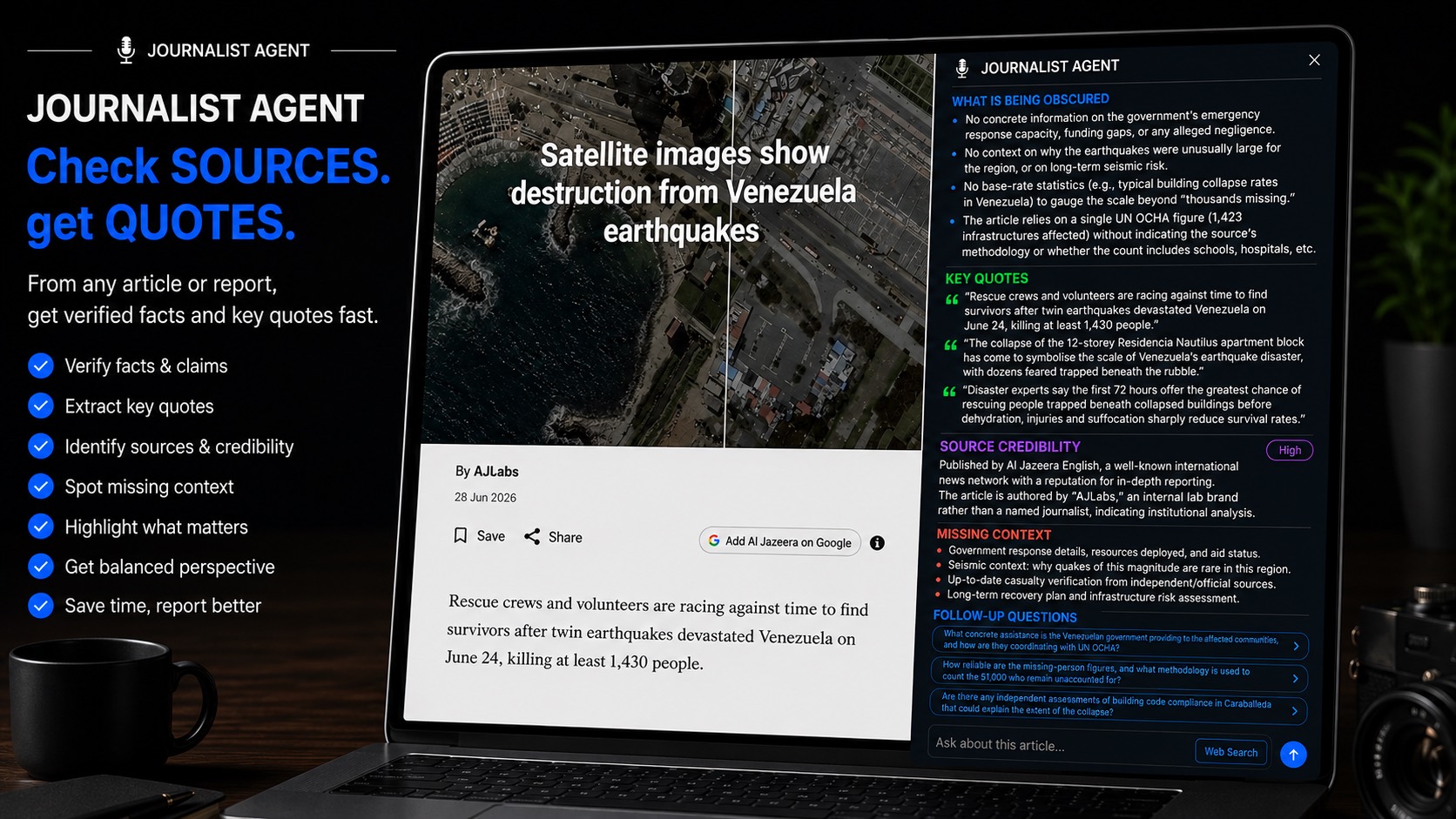 Journalist screenshot