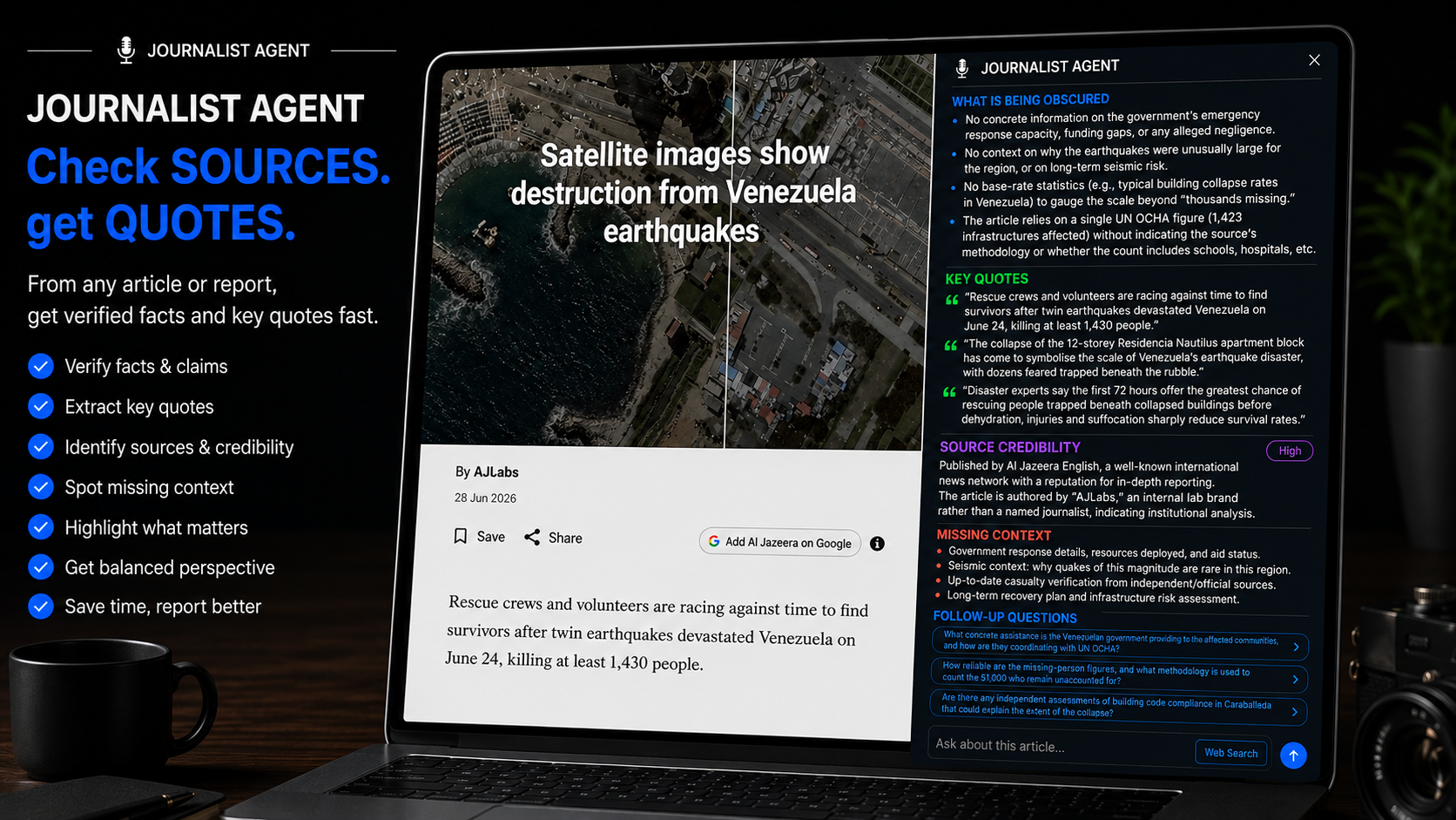 Journalist screenshot